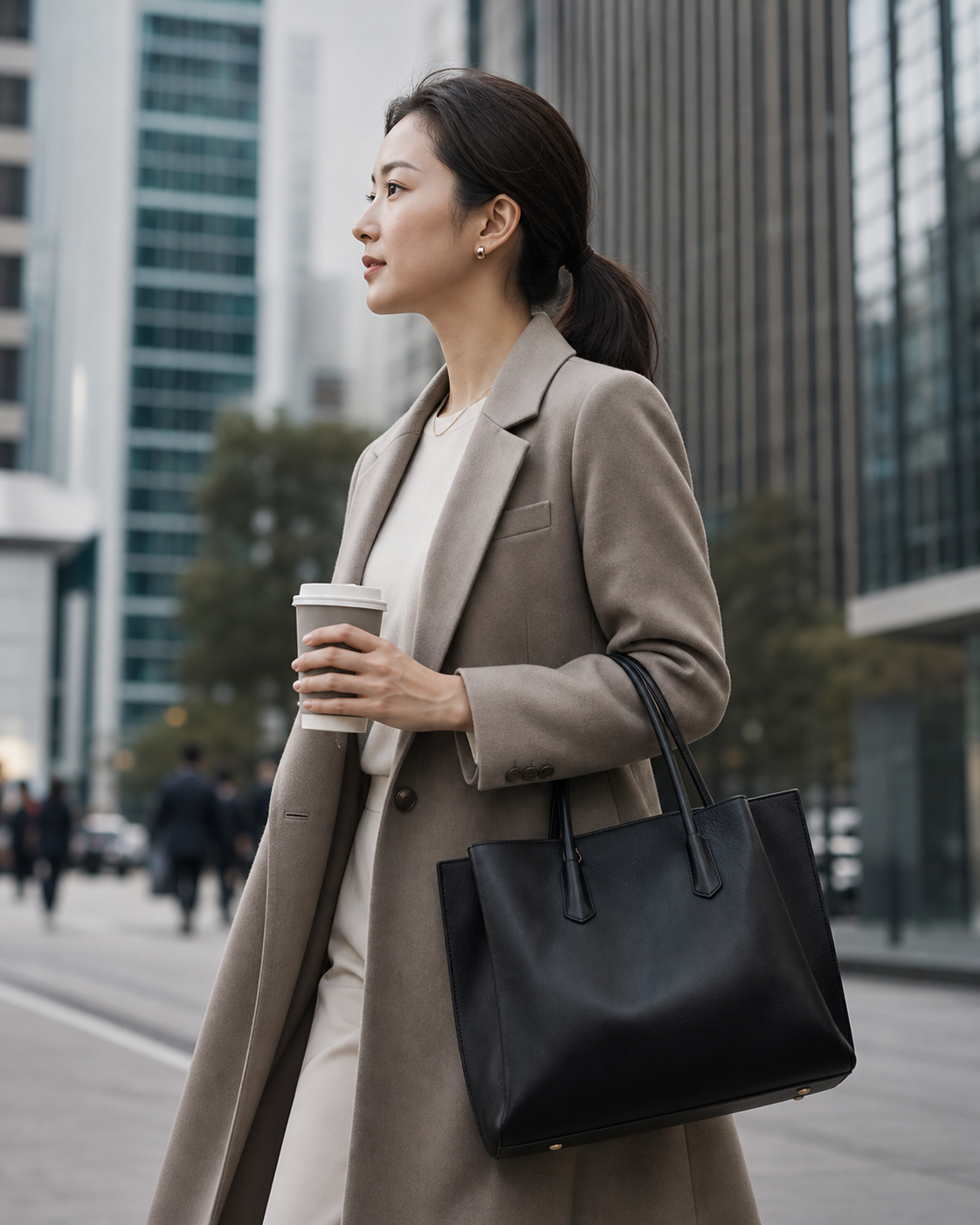 职业女性在城市通勤场景的搭配